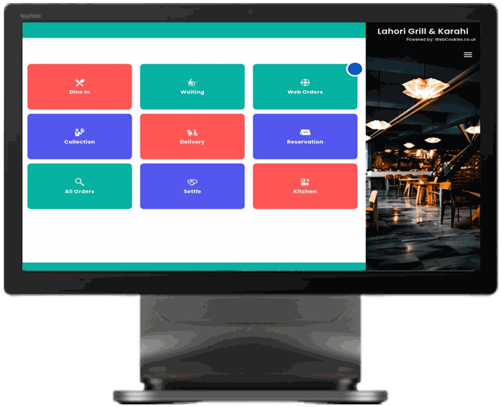 FoodPOS 15.6-inch Android touchscreen till